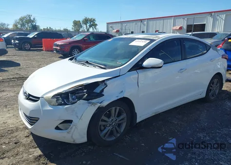 2013 Hyundai Elantra Gls z USA, uszkodzony, nr VIN 5NPDH4AEXDH299470
